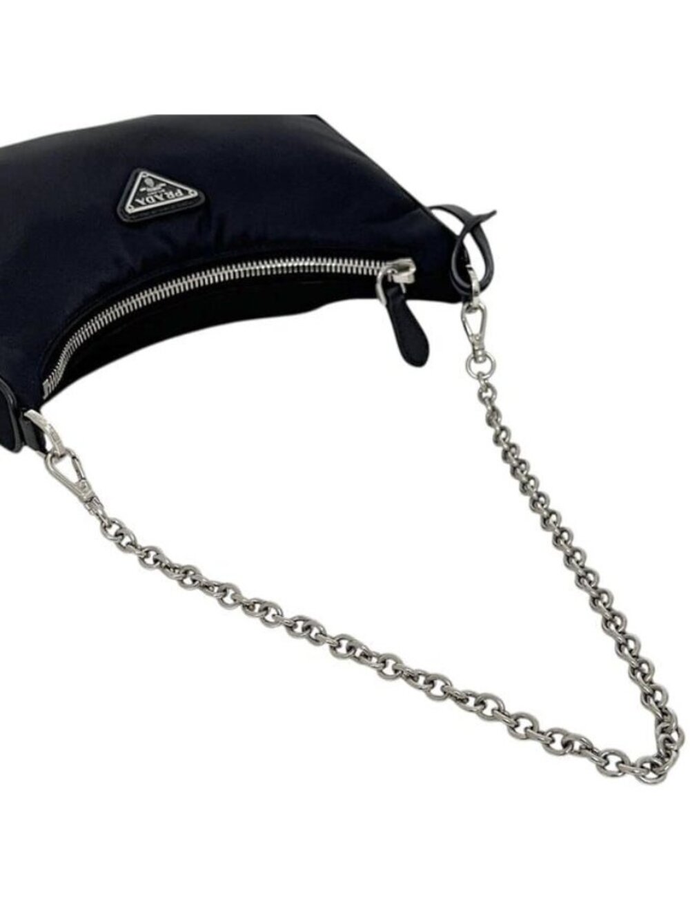 Prada Pouch 2-Way Black Nero Re-Nylon Shoulder Bag Nylon - Picture 9 of 10